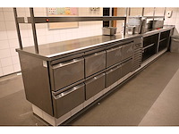 Desmon ltgm4-sp-4k 8-delige rvs koelwerkbank