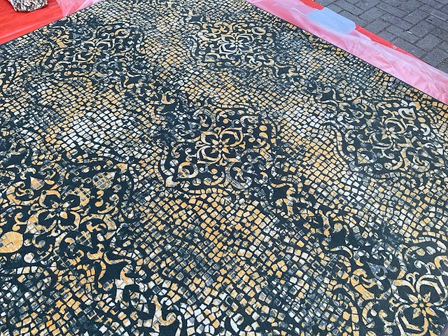 Desso tarkett mozaïek design tapijt vloerkleed 250x300cm - afbeelding 4 van  9