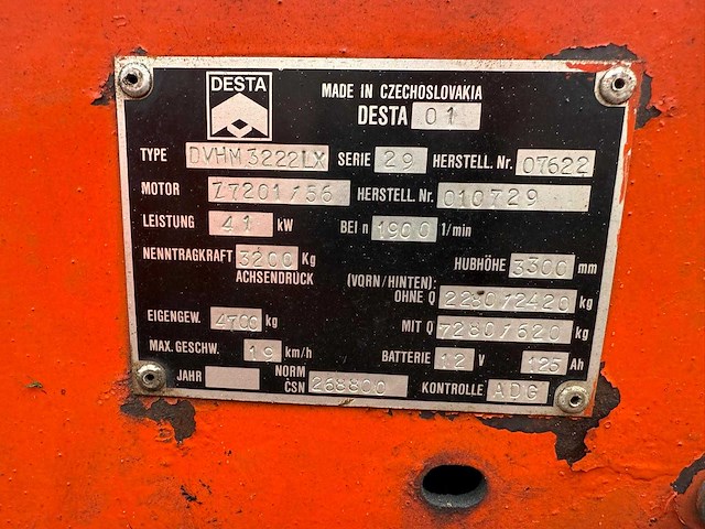 Desta - dvhm3222lx - vorkheftruck - afbeelding 14 van  16