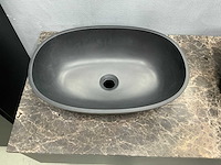 Detremmerie - black mat/marmer - badmeubelset 120 cm - afbeelding 2 van  12