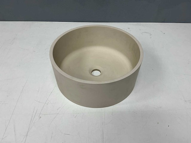 Detremmerie - c12 opbouw waskom rond - solid mat sand 37 cm - afbeelding 1 van  5