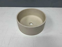 Detremmerie - c12 opbouw waskom rond - solid mat sand 37 cm - afbeelding 1 van  5