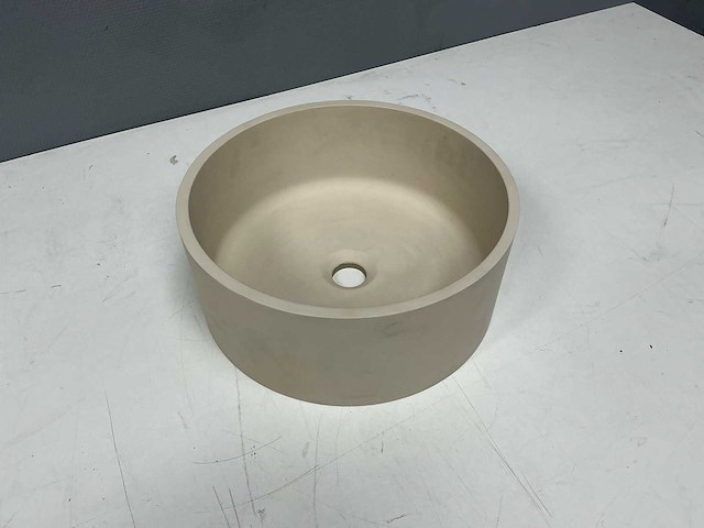 Detremmerie - c12 opbouw waskom rond - solid mat sand 37 cm - afbeelding 3 van  5