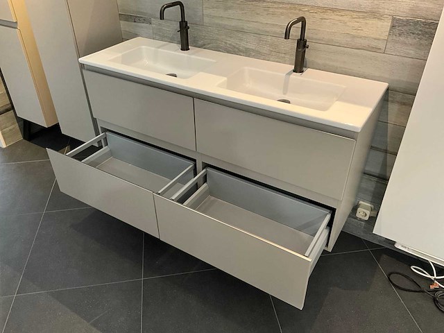 Detremmerie - cloud grey lac - badmeubelset 140 cm - afbeelding 8 van  24