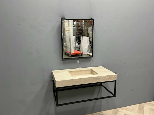 Detremmerie - frame / marmer - badmeubelset 100 cm - afbeelding 9 van  12