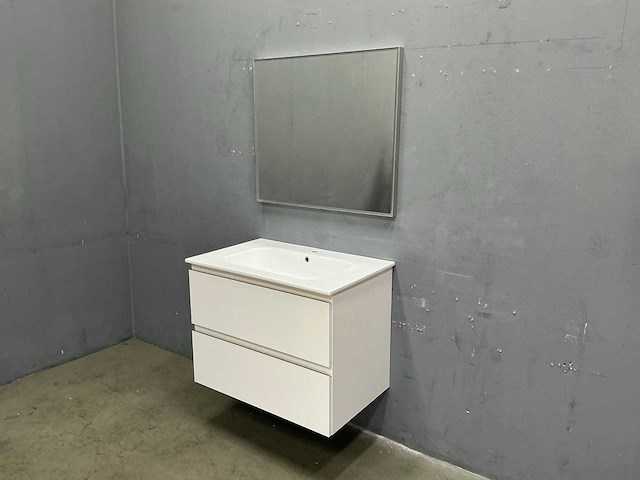 Detremmerie - keramic white - badmeubelset 80 cm - afbeelding 1 van  11