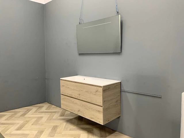 Detremmerie - kunstmarmer - badmeubelset 120 cm - afbeelding 1 van  3