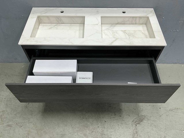 Detremmerie - marmer - badmeubelset 120 cm - afbeelding 3 van  11