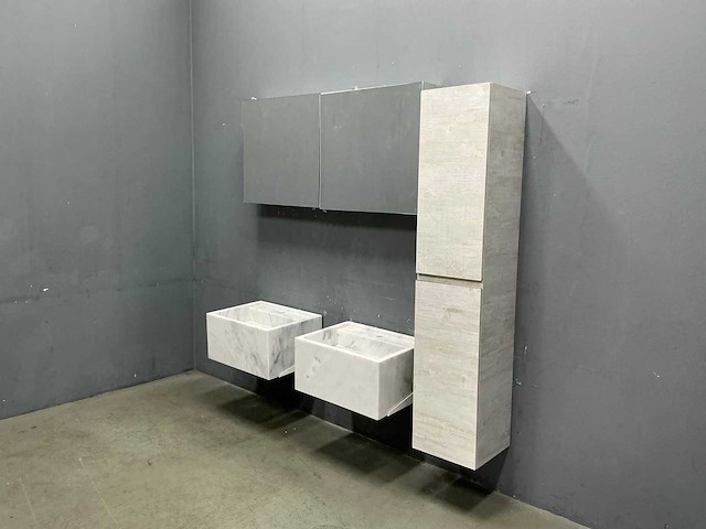 Detremmerie - marmer - badmeubelset 140 cm - afbeelding 1 van  16
