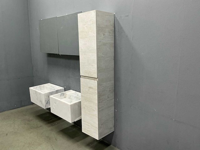 Detremmerie - marmer - badmeubelset 140 cm - afbeelding 13 van  16
