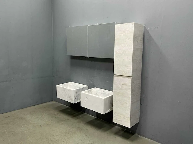 Detremmerie - marmer - badmeubelset 140 cm - afbeelding 1 van  16