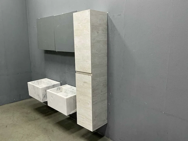 Detremmerie - marmer - badmeubelset 140 cm - afbeelding 13 van  16