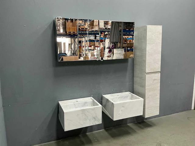 Detremmerie - marmer - badmeubelset 140 cm - afbeelding 10 van  16