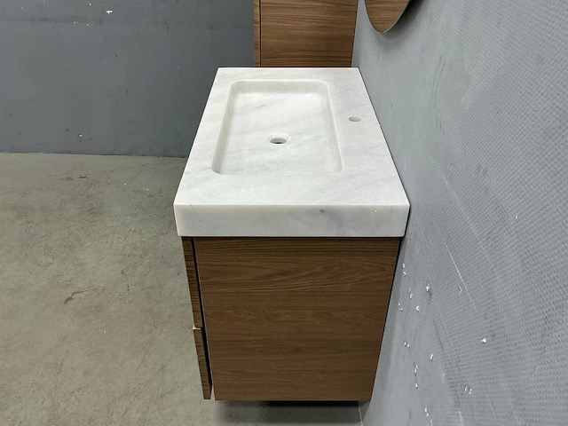 Detremmerie - marmer - badmeubelset 80 cm - afbeelding 2 van  15