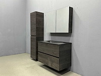 Detremmerie - structure wenge - badmeubelset 90 cm - afbeelding 1 van  21