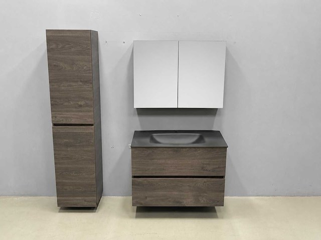 Detremmerie - structure wenge - badmeubelset 90 cm - afbeelding 15 van  21