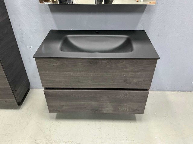 Detremmerie - structure wenge - badmeubelset 90 cm - afbeelding 19 van  21