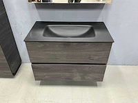 Detremmerie - structure wenge - badmeubelset 90 cm - afbeelding 19 van  21