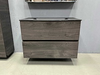 Detremmerie - structure wenge - badmeubelset 90 cm - afbeelding 20 van  21