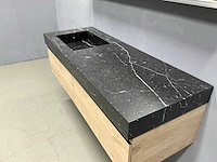 Detremmerie - stucture nature/marmer - badmeubelset 140 cm - afbeelding 14 van  16