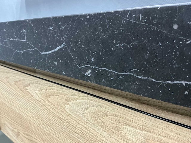 Detremmerie - stucture nature/marmer - badmeubelset 140 cm - afbeelding 3 van  10