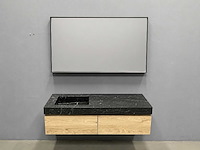 Detremmerie - stucture nature/marmer - badmeubelset 140 cm - afbeelding 5 van  10