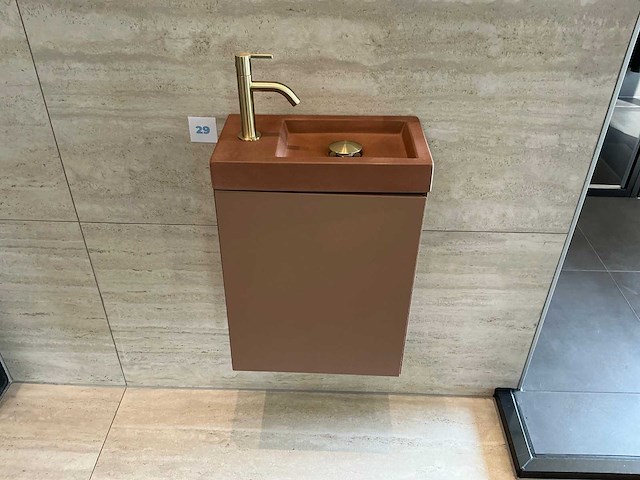 Detremmerie - terracotta - deluxe - fonteinmeubel set 40 cm - afbeelding 5 van  12