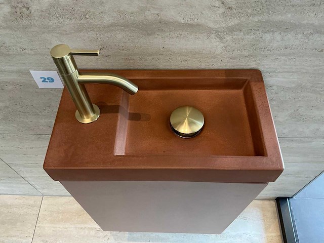 Detremmerie - terracotta - deluxe - fonteinmeubel set 40 cm - afbeelding 7 van  12