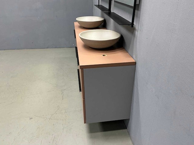 Detremmerie - terracotta mat gelakt - badmeubelset 180 cm - afbeelding 2 van  18