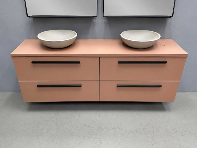 Detremmerie - terracotta mat gelakt - badmeubelset 180 cm - afbeelding 4 van  18