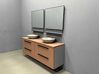 Detremmerie - terracotta mat gelakt - badmeubelset 180 cm - afbeelding 1 van  18