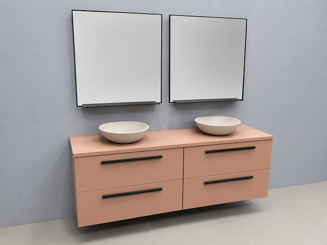 Detremmerie - terracotta mat gelakt - badmeubelset 180 cm - afbeelding 12 van  18