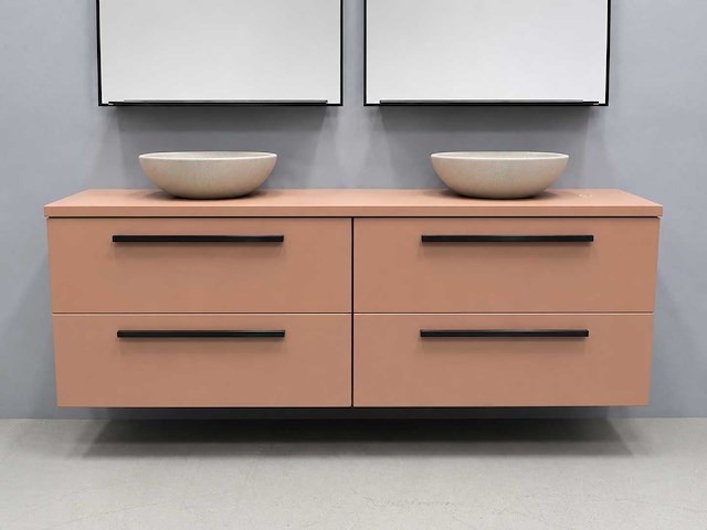 Detremmerie - terracotta mat gelakt - badmeubelset 180 cm - afbeelding 14 van  18