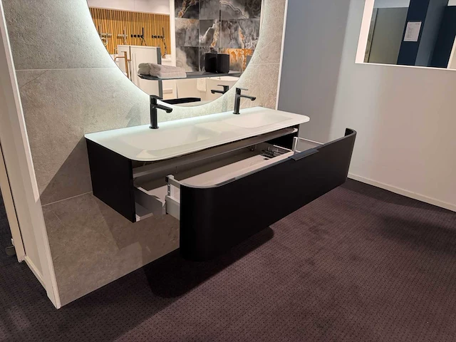 Detremmerie - vtwonen editie - black mat lac - badmeubelset 130 cm - afbeelding 13 van  17