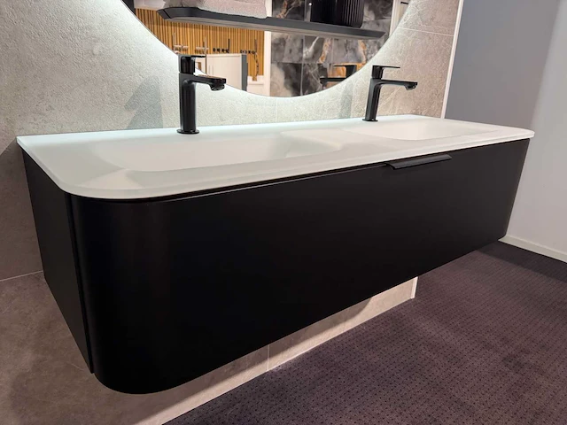 Detremmerie - vtwonen editie - black mat lac - badmeubelset 130 cm - afbeelding 14 van  17
