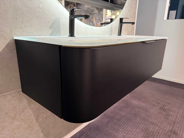 Detremmerie - vtwonen editie - black mat lac - badmeubelset 130 cm - afbeelding 15 van  17