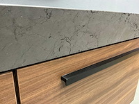 Detremmerie - wallnut/marmer carrara - badmeubelset 140 cm - afbeelding 8 van  18