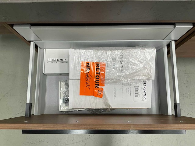 Detremmerie - wallnut/marmer carrara - badmeubelset 140 cm - afbeelding 9 van  18