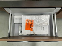 Detremmerie - wallnut/marmer carrara - badmeubelset 140 cm - afbeelding 9 van  18