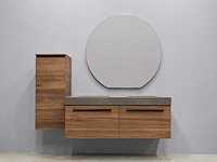 Detremmerie - wallnut/marmer carrara - badmeubelset 140 cm - afbeelding 11 van  18