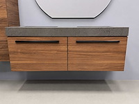 Detremmerie - wallnut/marmer carrara - badmeubelset 140 cm - afbeelding 16 van  18