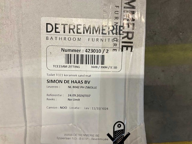 Detremmerie kameleon sand mat soft close toilet - afbeelding 4 van  4