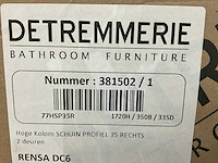 Detremmerie kolomkast 2 deurs greeploos - afbeelding 4 van  6