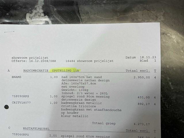 Detremmerie nathan 160x75x57,8cm douchebad - afbeelding 6 van  6