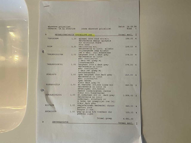 Detremmerie no limit wastafelopstelling - afbeelding 9 van  9