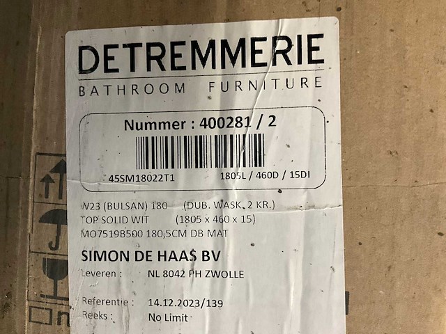 Detremmerie plano 46 wastafel - afbeelding 3 van  3