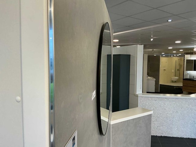 Detremmerie rond matzwart 90cm spiegel - afbeelding 2 van  2