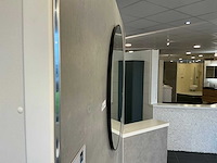 Detremmerie rond matzwart 90cm spiegel - afbeelding 2 van  2