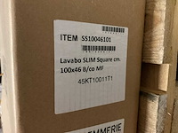 Detremmerie slim square 100x46cm wastafel - afbeelding 2 van  3