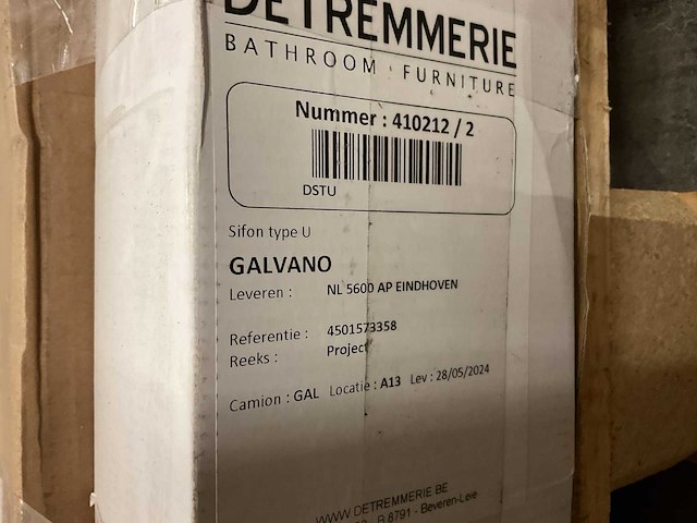 Detremmerie slim square 100x46cm wastafel - afbeelding 3 van  3